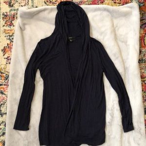 Forever 21, Large blue hooded cardigan